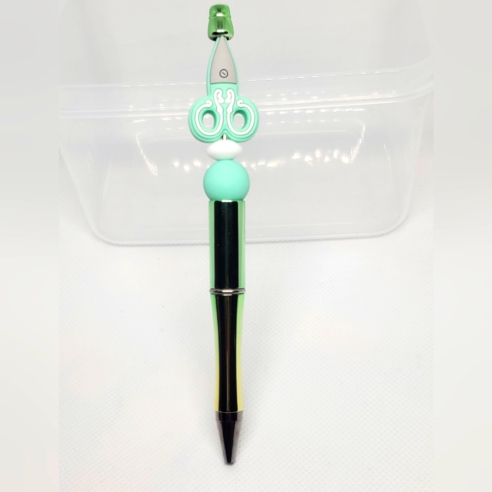 B2G1F Hair Stylist Themed Beaded Pen, NEW
